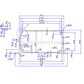 Aluminiumheizkühlkörper für PCB 86*39 mm